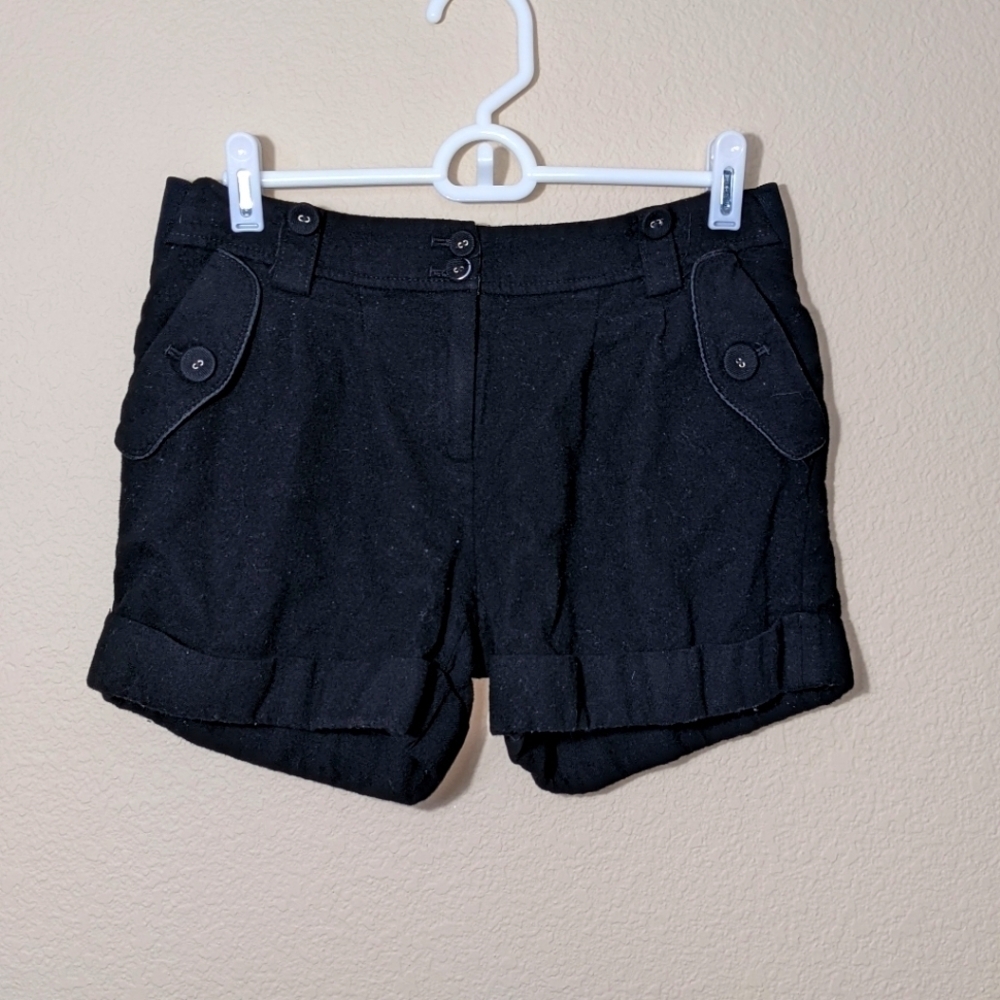 Vintage Black Stretchy Hip Shorts by ab.f.z